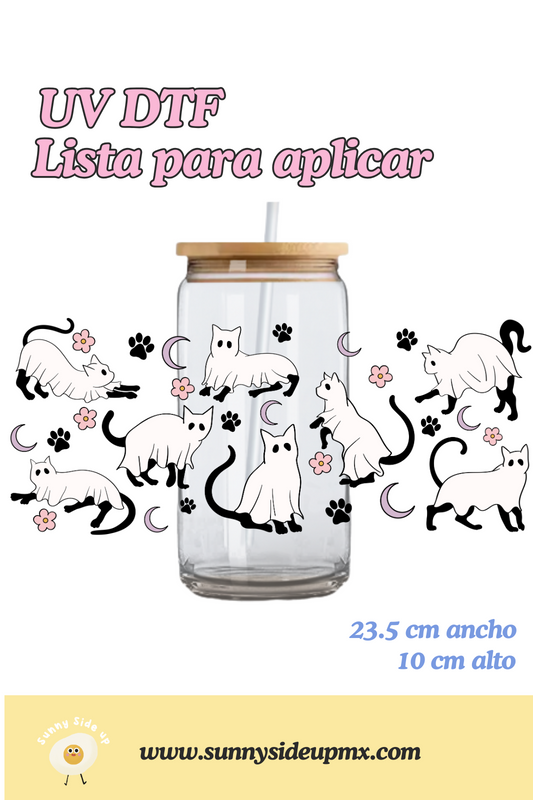 Etiqueta UV DTF Para Vaso 16 oz | Michi Halloween