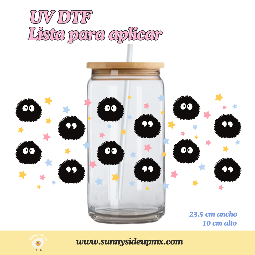Etiqueta UV DTF Para Vaso 16 oz | Pequeños Susuwataris