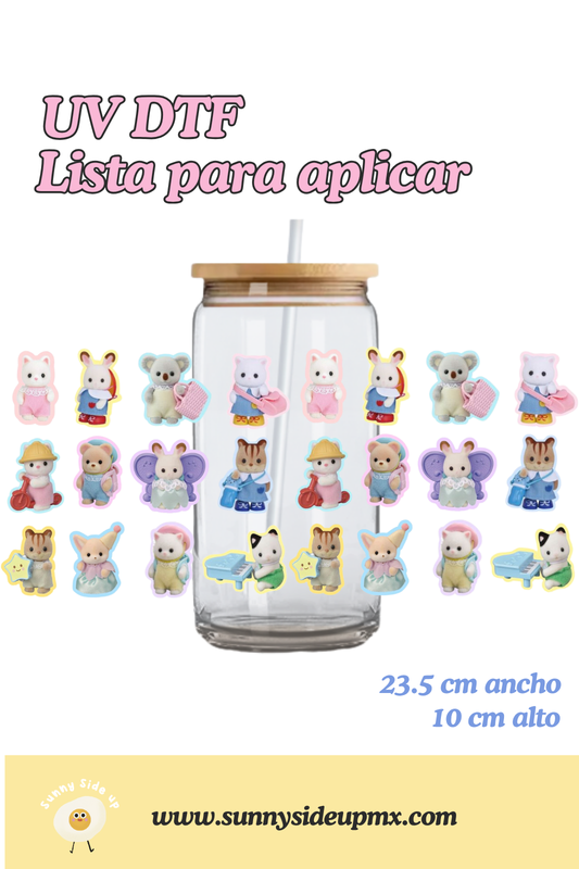 Etiqueta UV DTF Para Vaso 16 oz | Ternurines