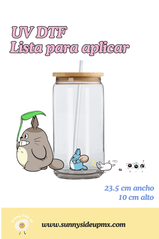 Etiqueta UV DTF Para Vaso 16 oz | Totoro