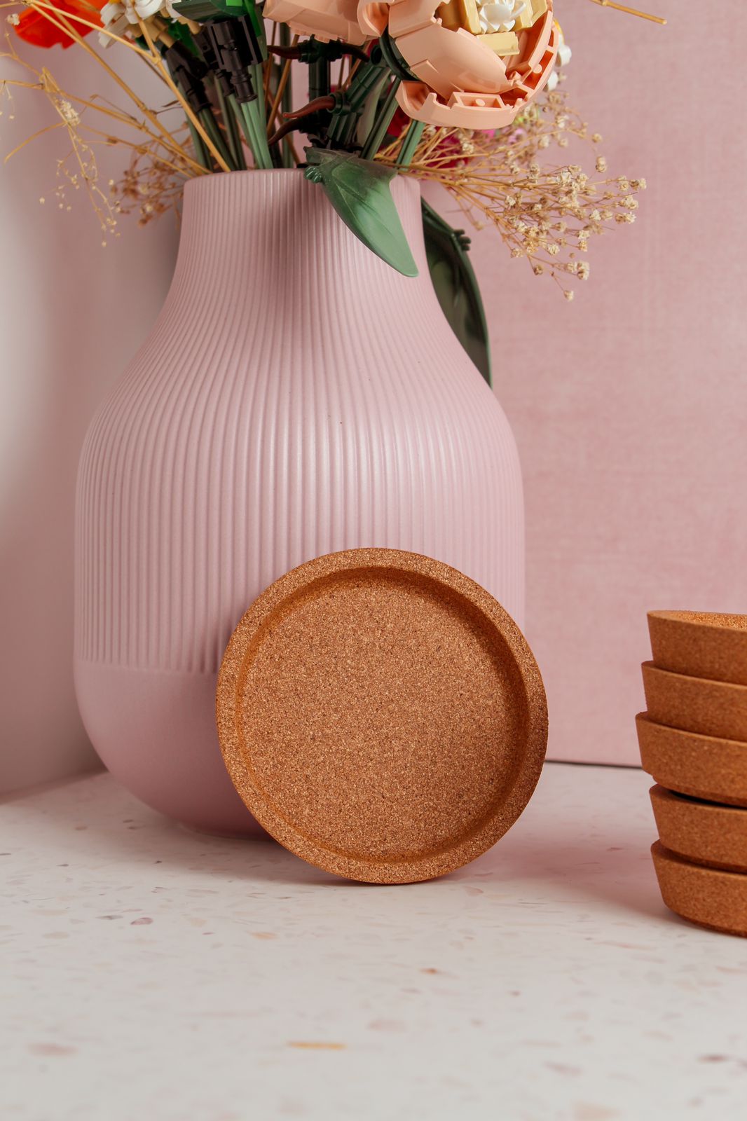 Portavaso Circular Corcho