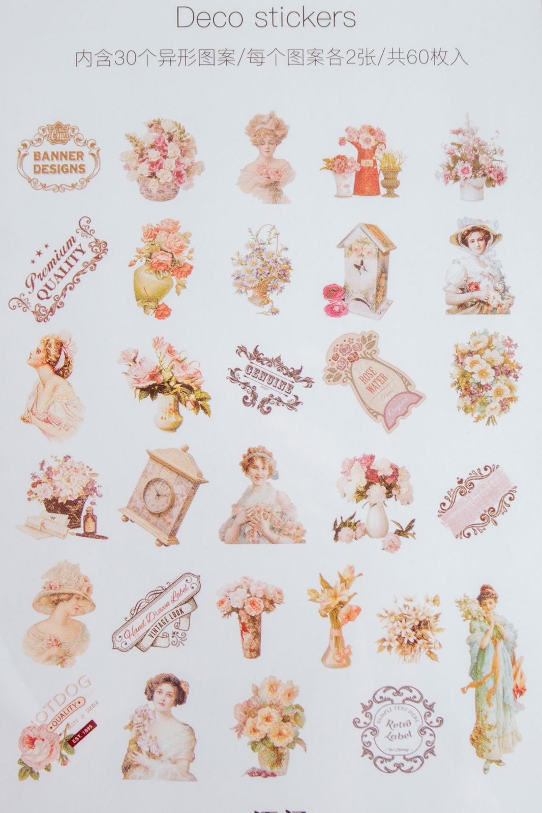 Stickers Vintage Girl