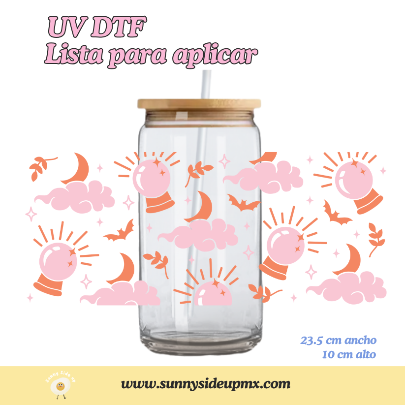 Etiqueta UV DTF Para Vaso 16 oz | Bolita Mágica