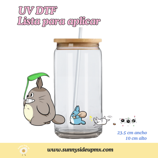Etiqueta UV DTF Para Vaso 16 oz | Totoro