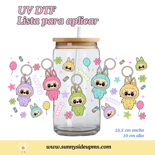 Etiqueta UV DTF Para Vaso 16 oz | Labubu