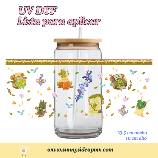 Etiqueta UV DTF Para Vaso 16 oz | Korok's Forest