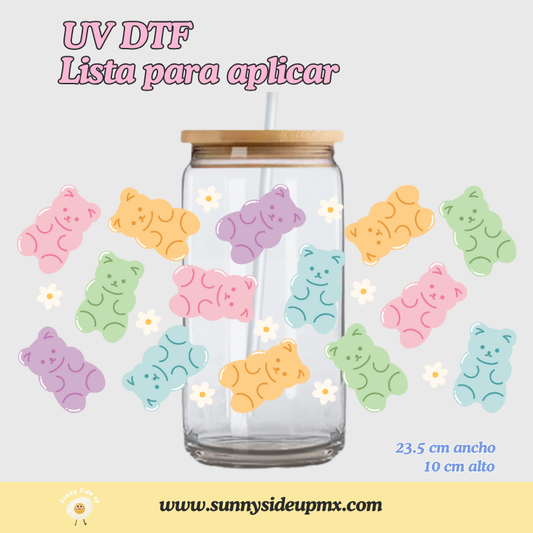 Etiqueta UV DTF Para Vaso 16 oz | Gummy Bears
