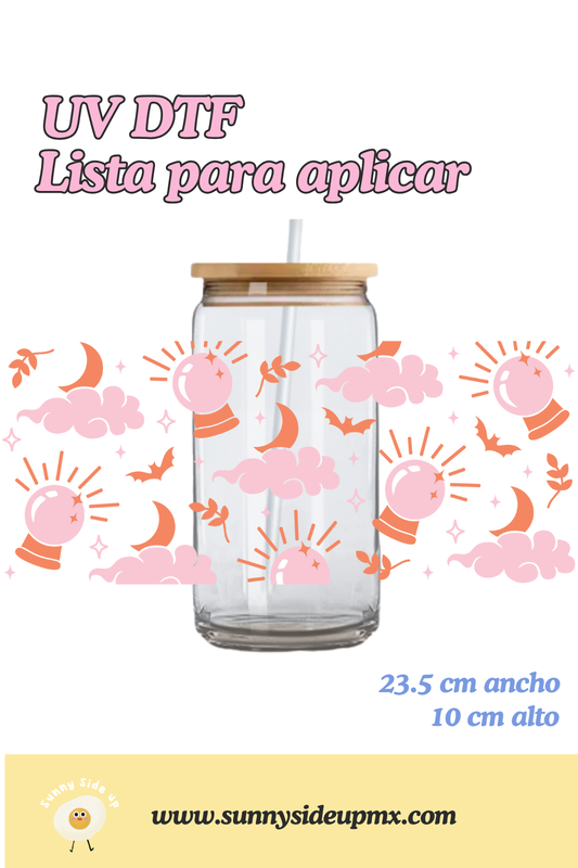 Etiqueta UV DTF Para Vaso 16 oz | Bolita Mágica
