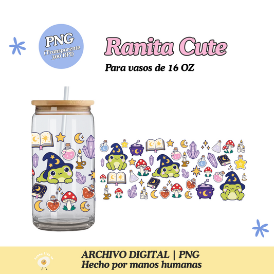 Ranita Mágica Diseño Para Vaso de 16Oz [Archivo Digital]
