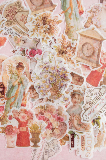 Stickers Vintage Girl