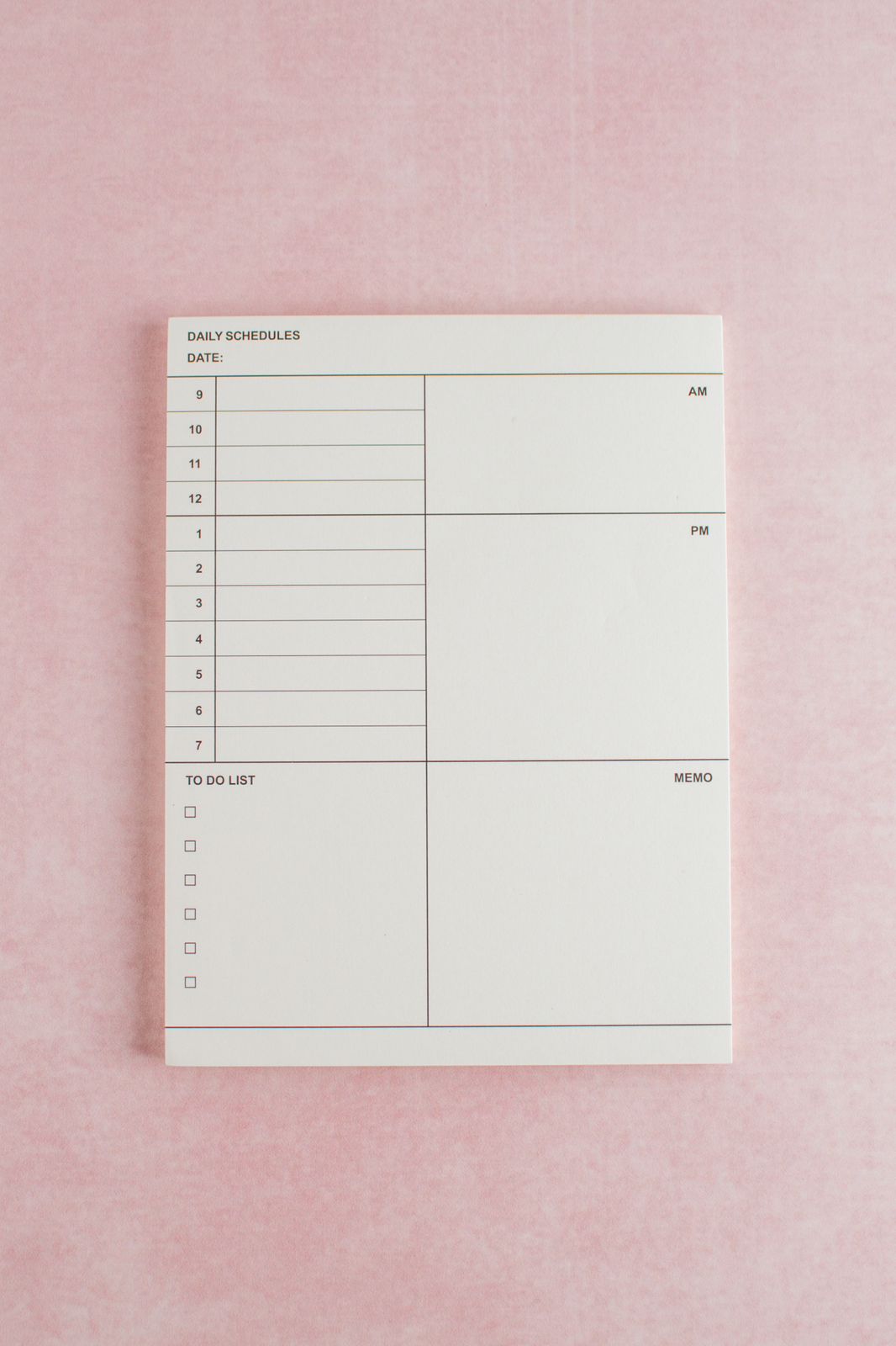 Notepad To do list diario minimalista